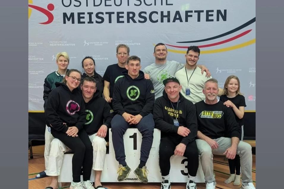 Sieger der Ostdeutschen Meisterschaften im Ju-Jutsu in Gera.