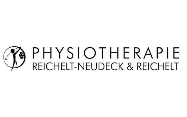 Logo der Physiotherapie-Praxis Reichelt-Neudeck & Reichelt in Schwarz-Weiß mit grafischem Symbol eines Körpers.