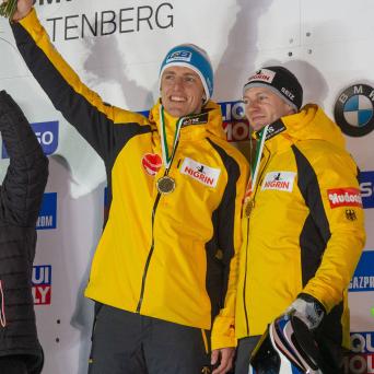 Thorsten Margis mit Weltcup-Sieg im Zweierbob von Friedrich in Altenberg