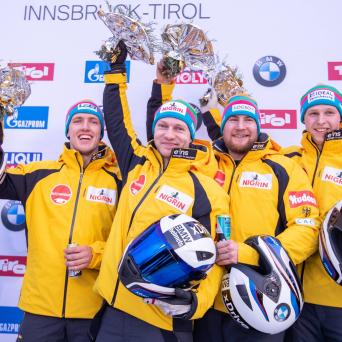 Margis und Schüller gewinnen im Viererbob beim Weltcup in Innsbruck